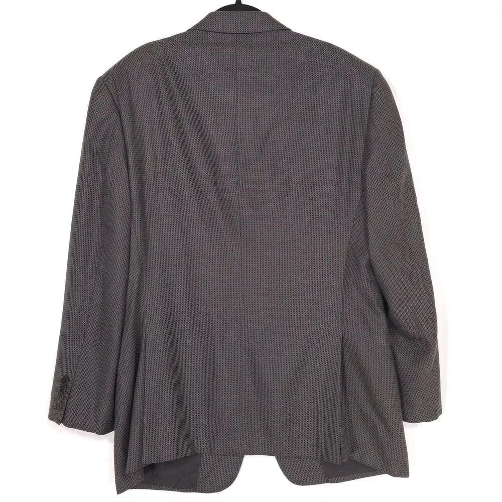 ARMANI COLLEZIONI Blazer 42R NEIMAN MARCUS‎ Sport Coat ITALY MADE Gray SILK WOOL
